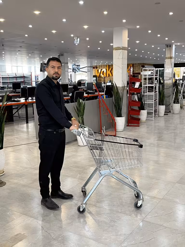 خرید و قیمت چرخ خرید فروشگاهی 80 لیتری - قفسه‌بندی وکیلی