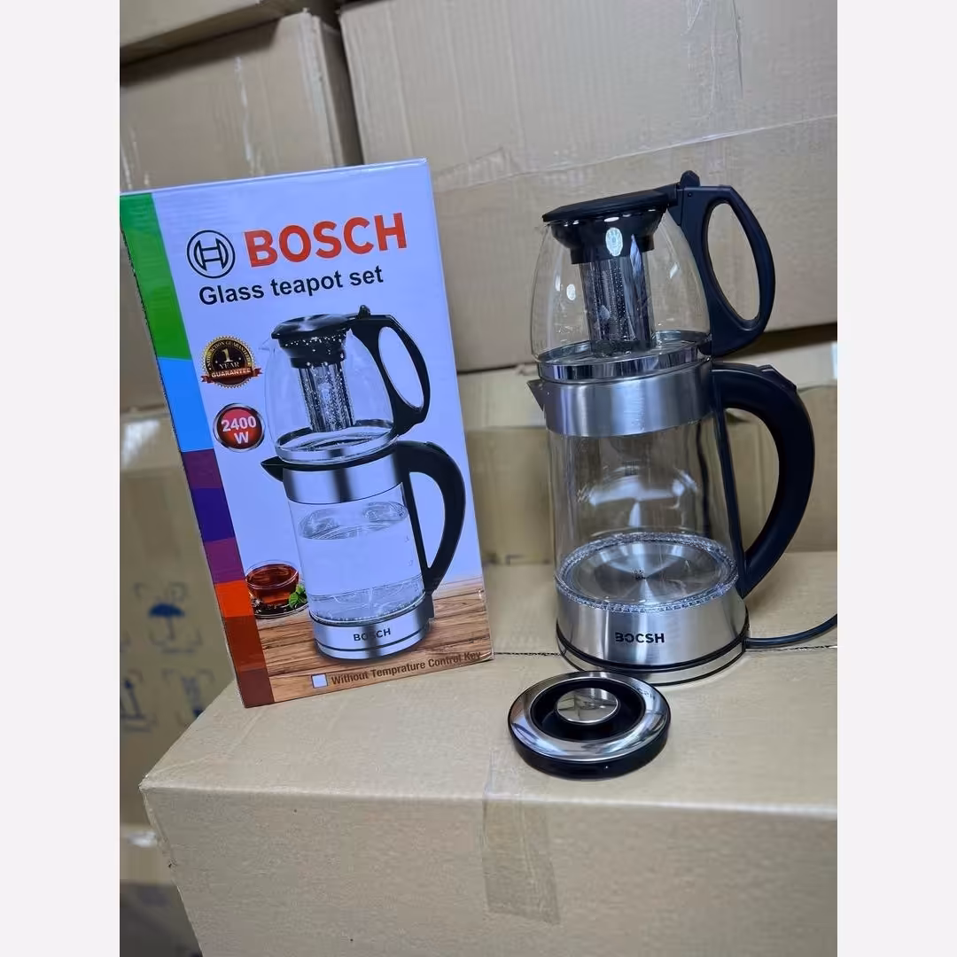 چای ساز برقی بوش . چایساز کتری قوری چایی روهمی 