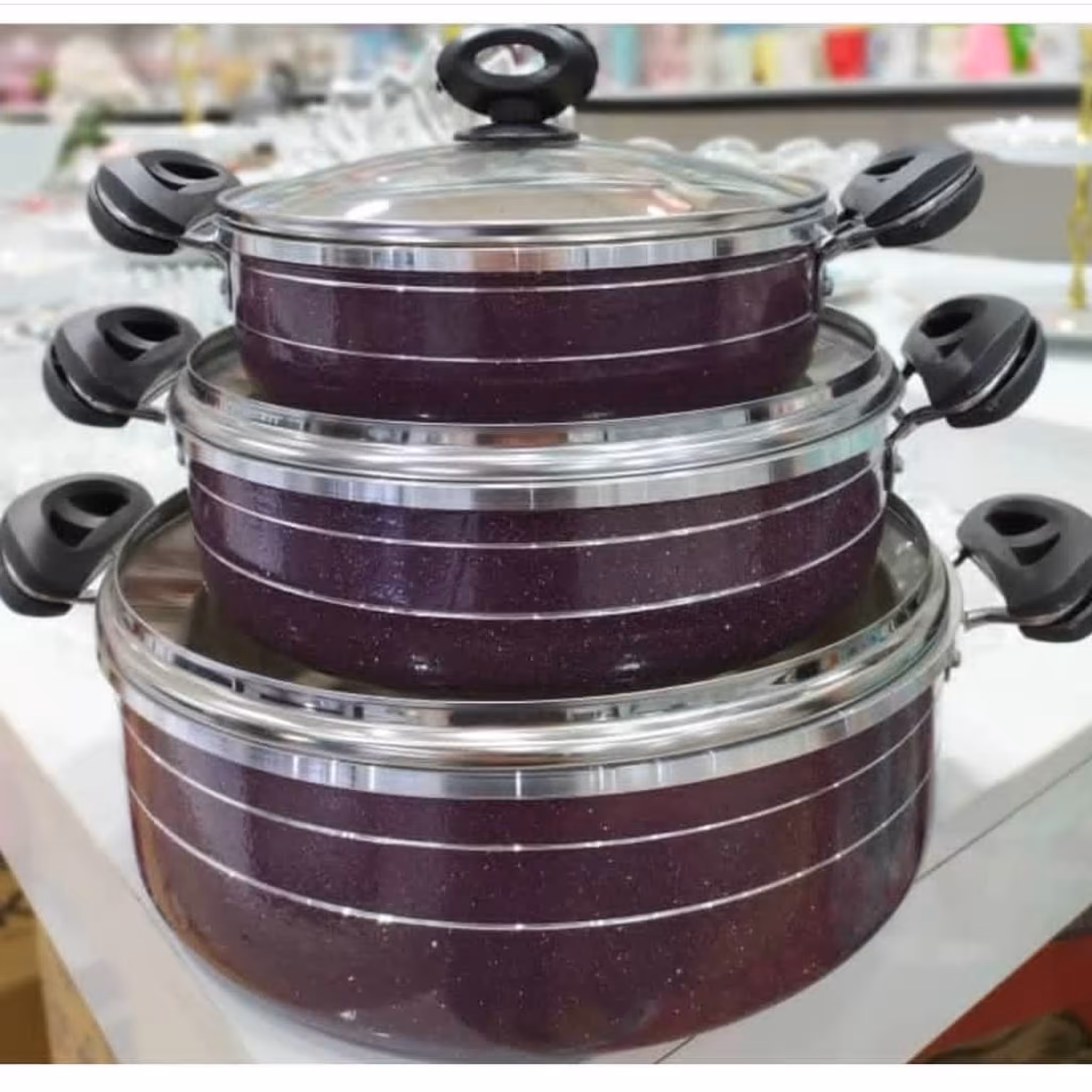 سرویس ماهیتابه 6 پارچه طرح چدن 