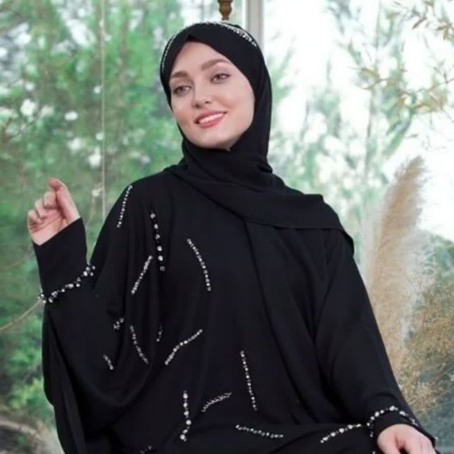 عبا جواهردوزی زنانه مجلسی جواهر دوزی شده سنگ دوزی فاخر و مجلل نیل آی گالری