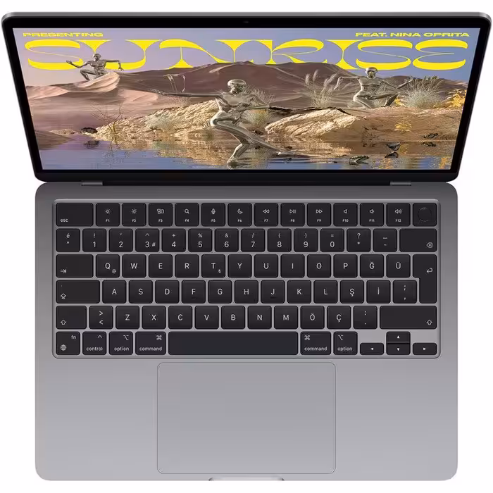 مک بوک ایر m2 256 گیگابایت خاکستری مدل 2022 MLXW3