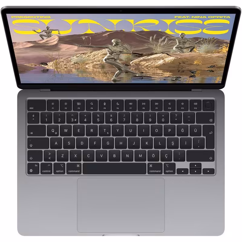 مک بوک ایر m2 256 گیگابایت خاکستری مدل 2022 MLXW3