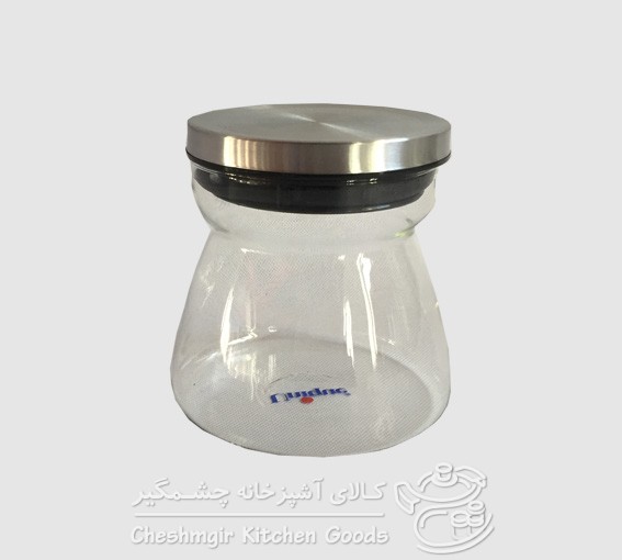 بانکه شیشه ای با درب استیل UN-2109
