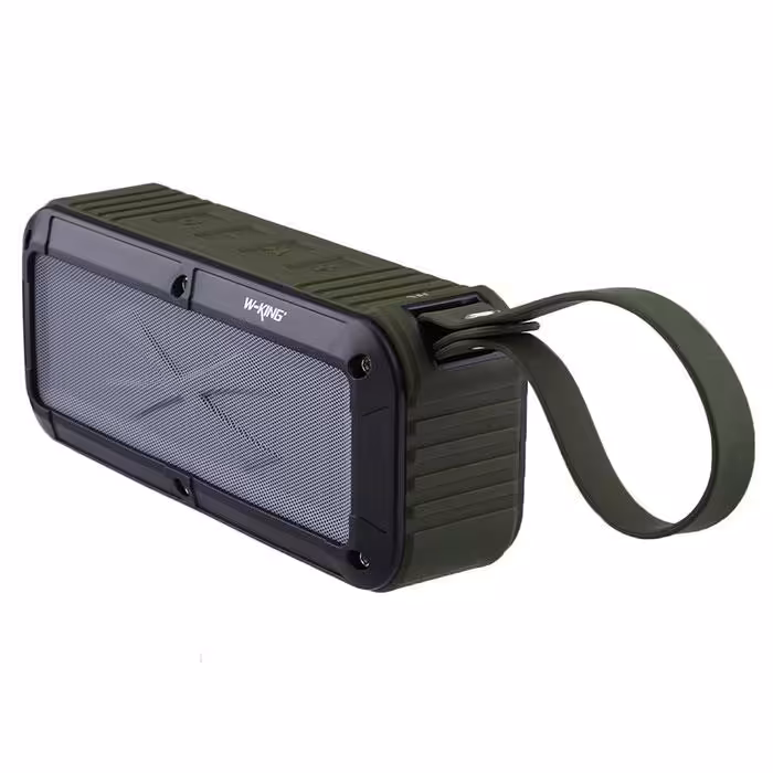 اسپیکر بلوتوث ضد آب دبلیو کینگ W-King S20 Wireless Speaker رم خور (سبز تیره)
