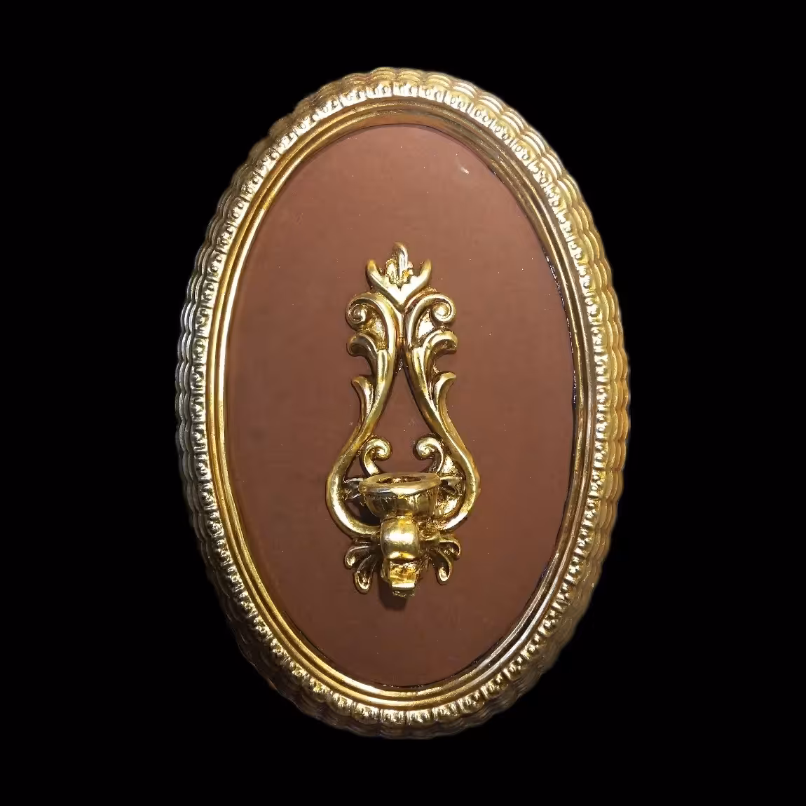 قاب جای شمعی دیوارکوب بیضی