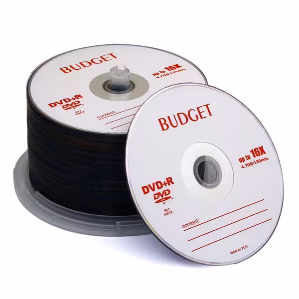 DVD خام 4.7 گیگ باجت بسته 50 عددی