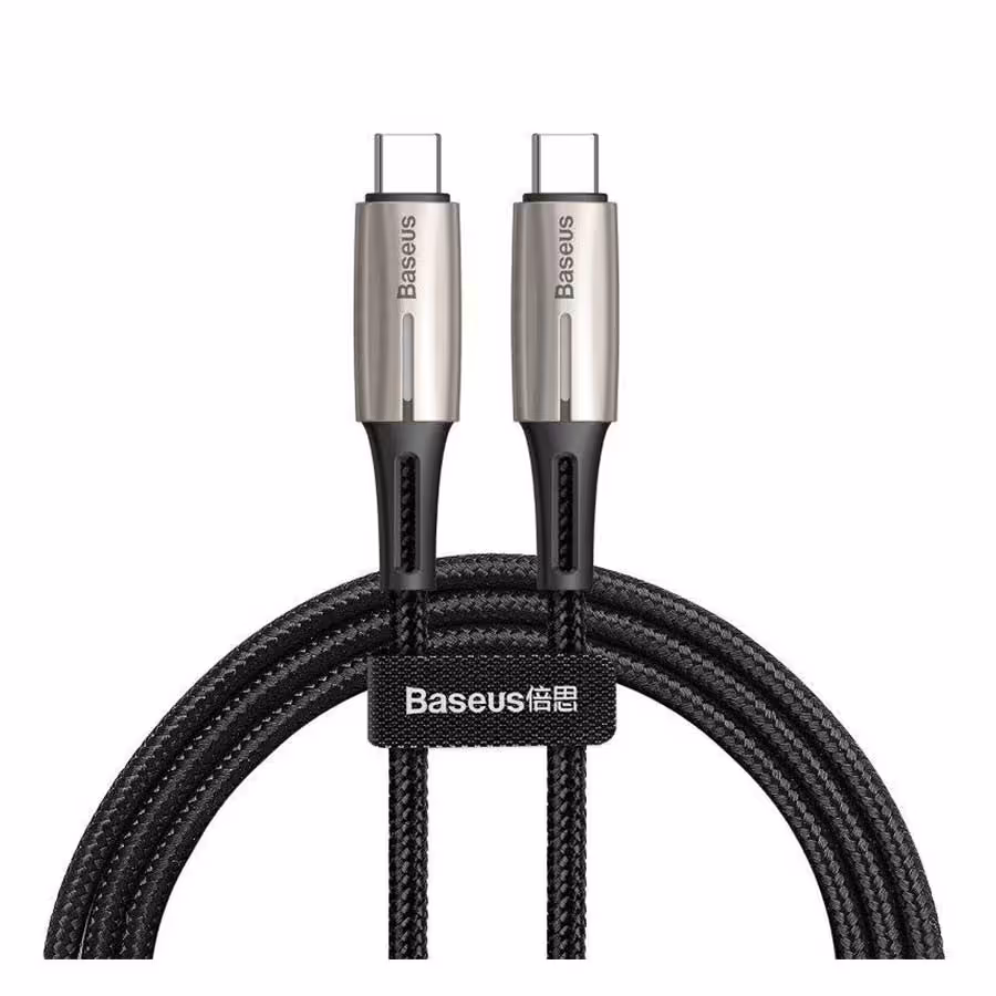 قیمت و خرید کابل تبدیل 1 متری USB-C به USB-C بیسوس مدل Water Drop CATSD-J01 | یاس ارتباط