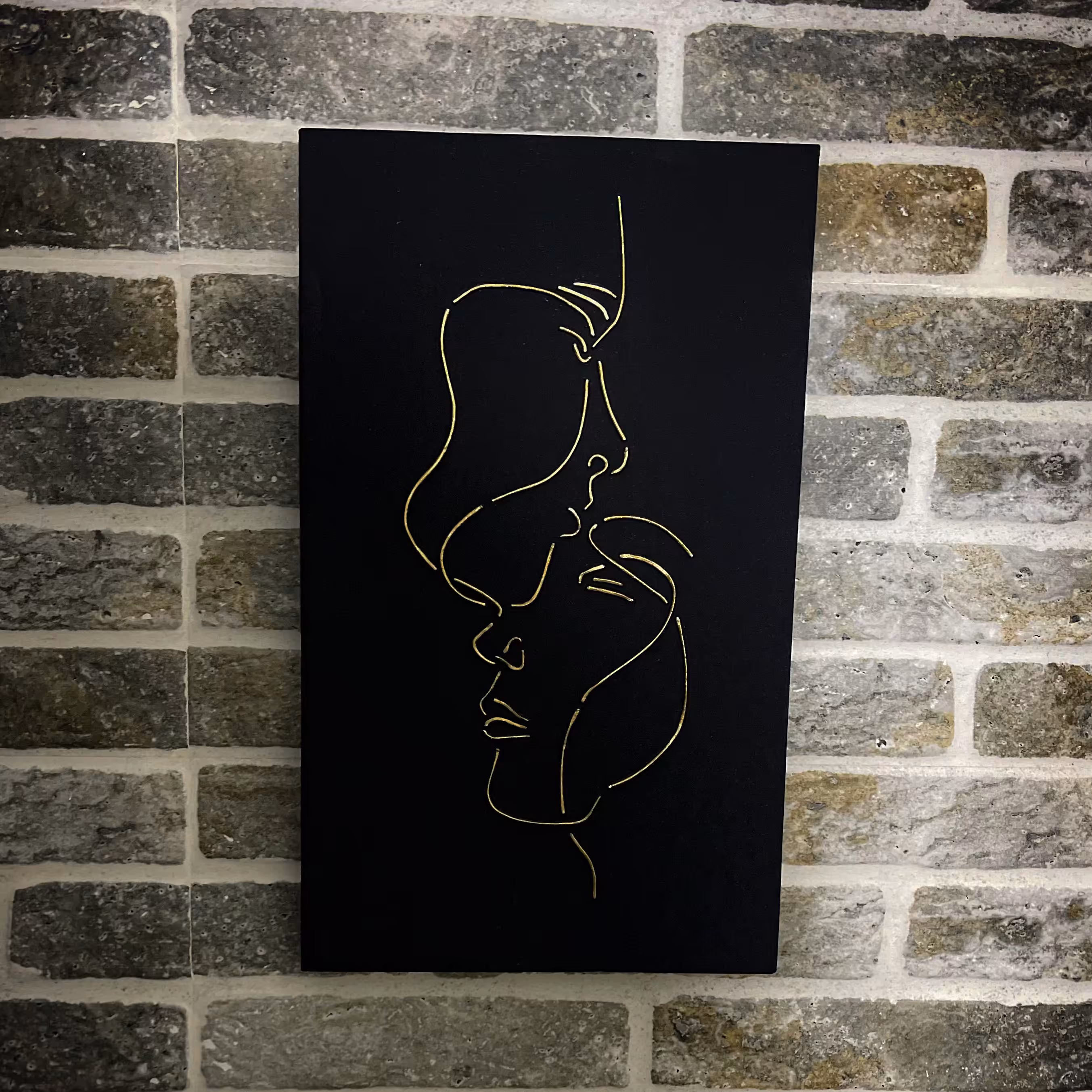 تابلو برجسته کاری با ورق طلا