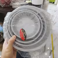 ست الک بدون دسته پلاستیکی در دو رنگ مختلف چهار عددی 