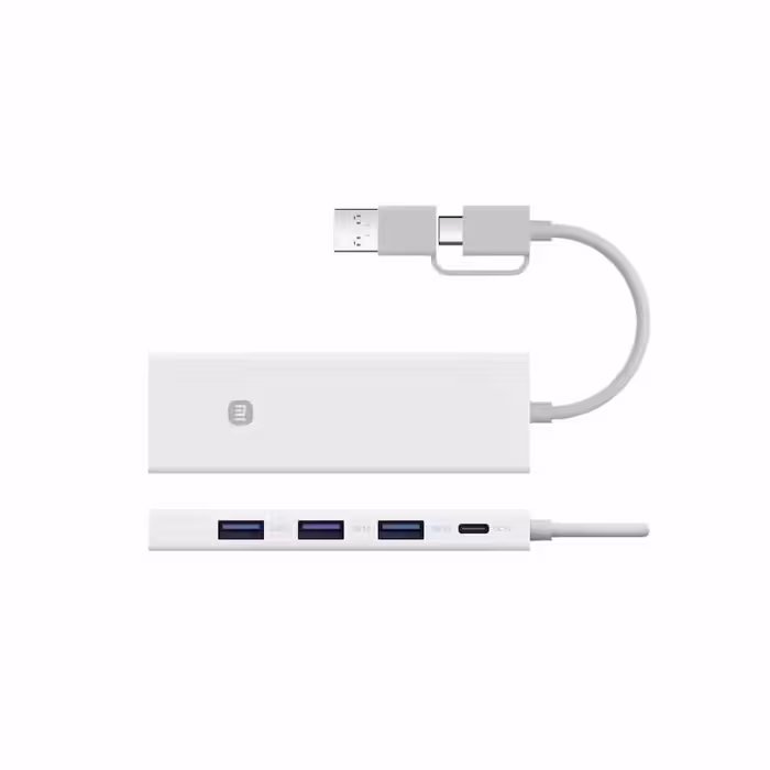 هاب دو سر 4 در 1 شیائومی Xiaomi Dual-Head Splitter XMSTFXQ01YM USB Hub خرید محصولات شیائومی
