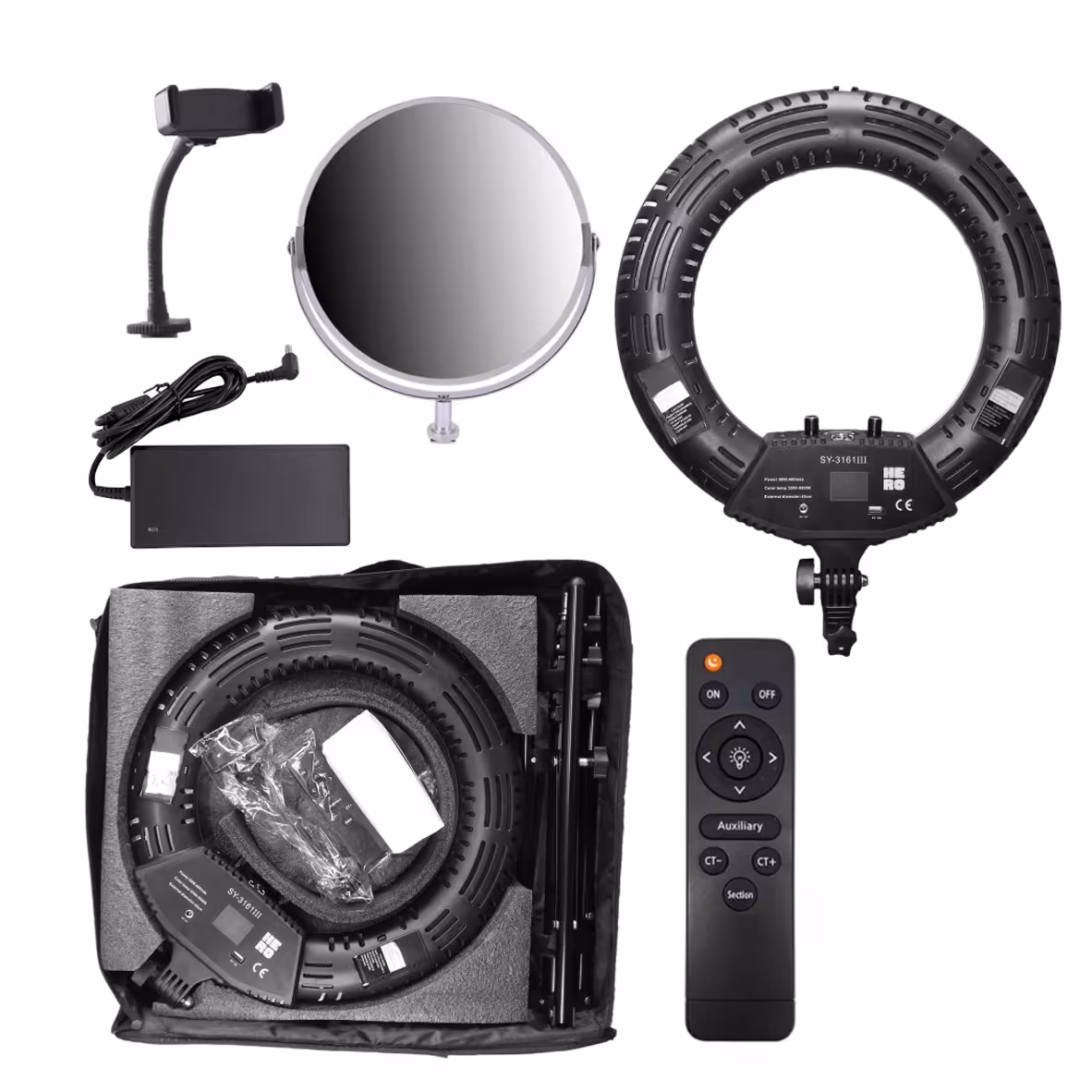 رینگ لایت Ring Light Hero SY3161 lll با صفحه نمایش