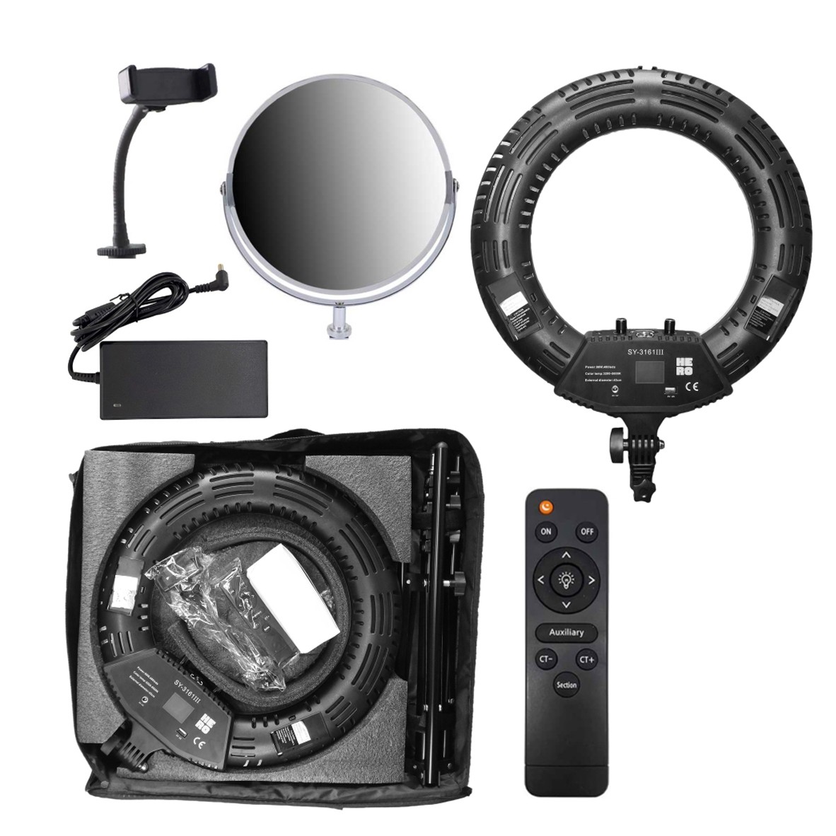 رینگ لایت Ring Light Hero SY3161 lll با صفحه نمایش