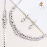 سرویس نقره با روکش طلا سفید برند جی تی ای عیار 925 کد 38018