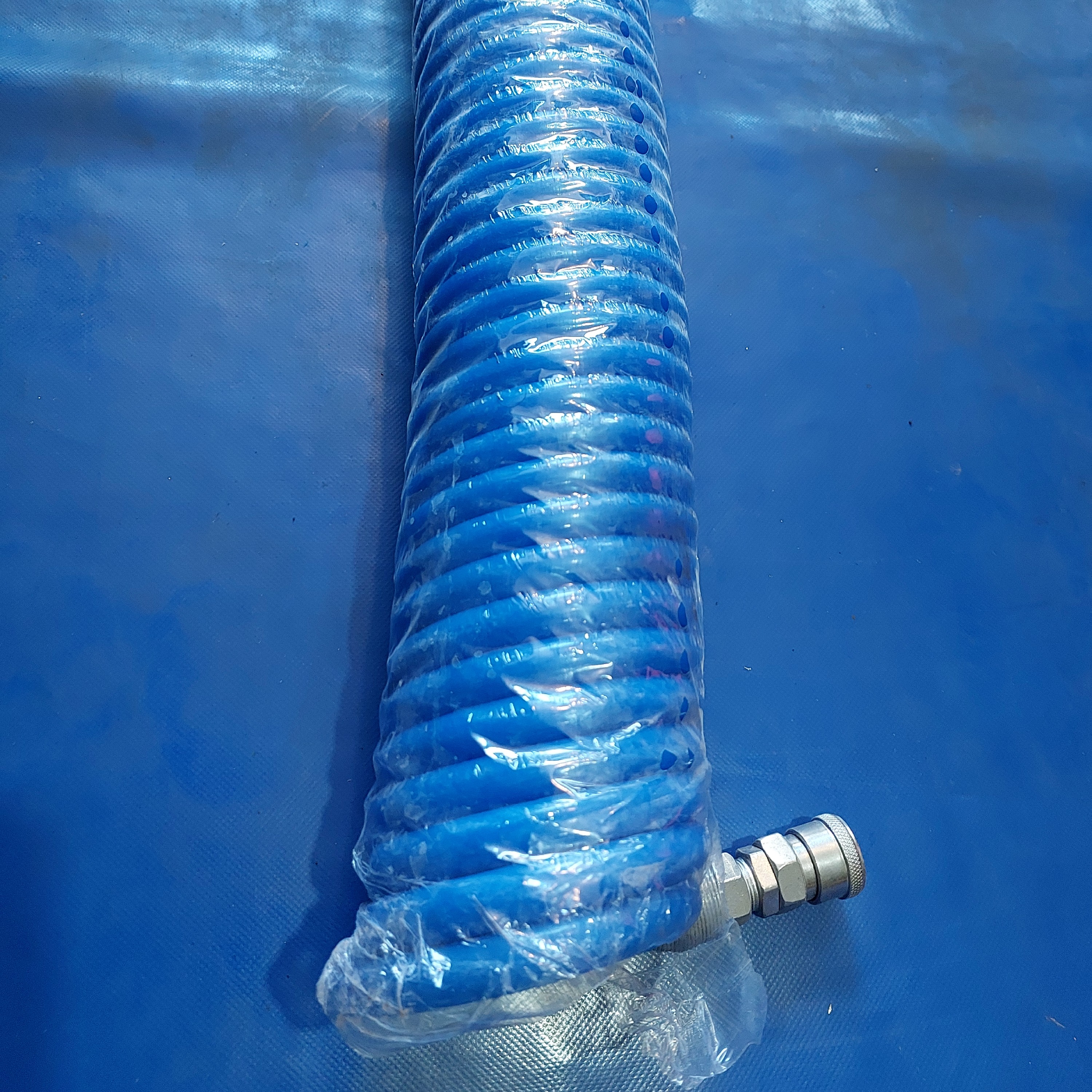 شیلنگ فنری باد نمره ده(15متری)دوسر کوپلینگ