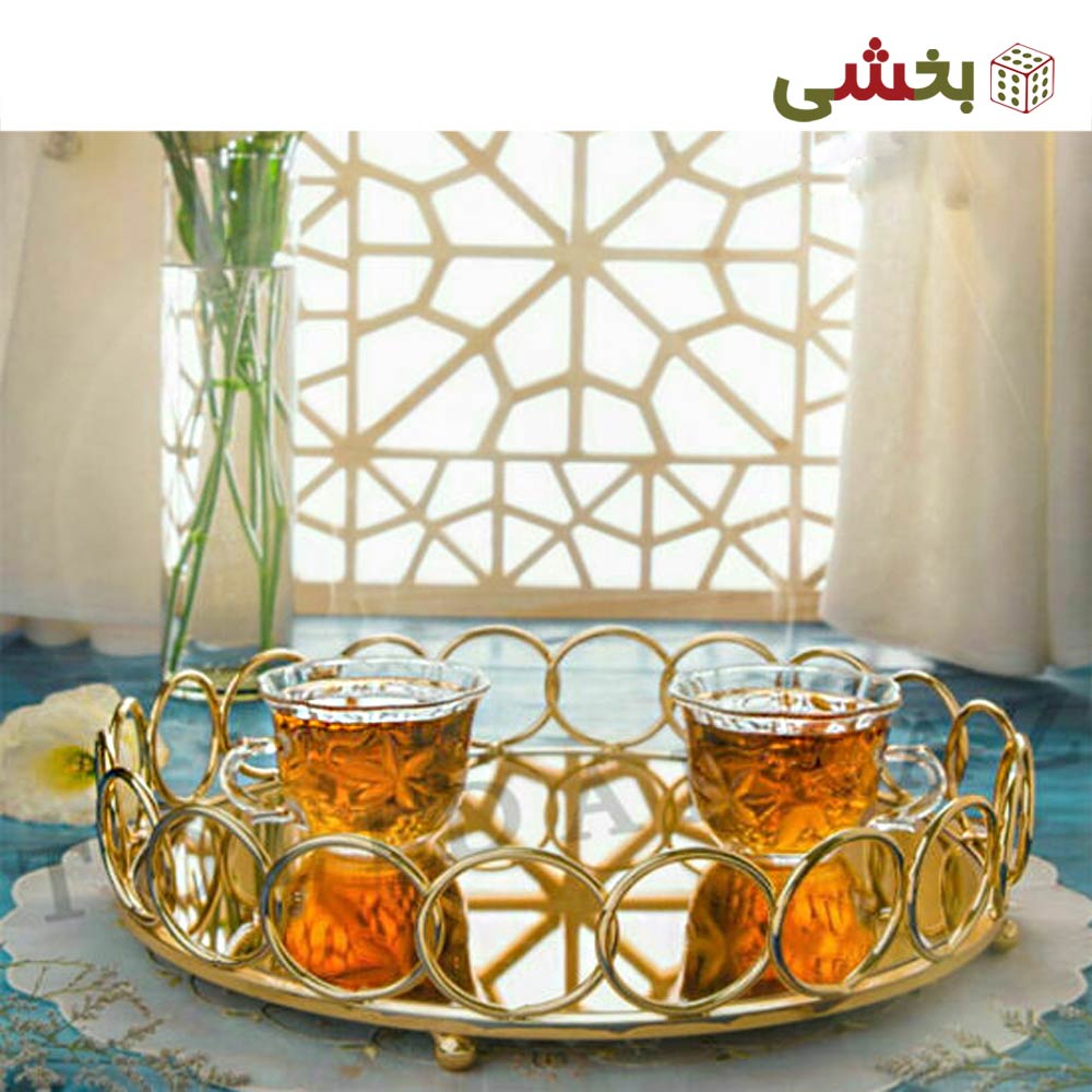 سینی کف آینه طرح المپیک قطر 32
