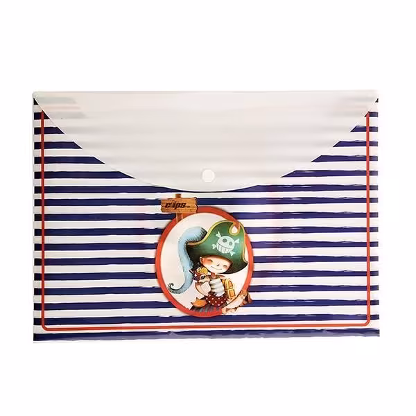 پوشه دکمه دار کلیپس طرح دزد دریایی