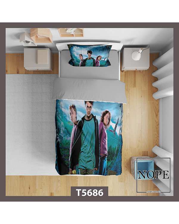 سرویس لحاف روتختی کودک یک نفره 5 تکه نوپه هوم Nopehome طرح هری پاتر کد T5686