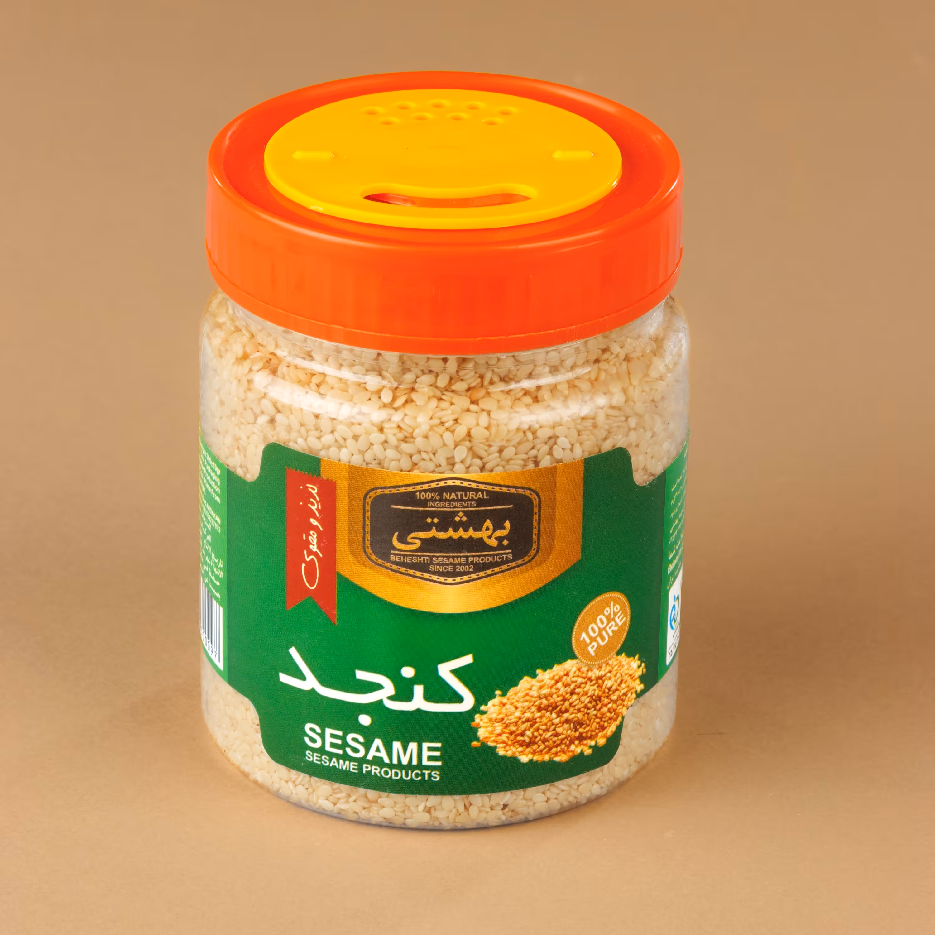 پک 12عددی کنجد بوداده 300گرم بهشتی 