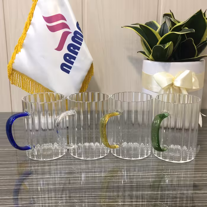 ست 4عددی لیوان پیرکس بدون موج و حباب ارتفاع 11سانت