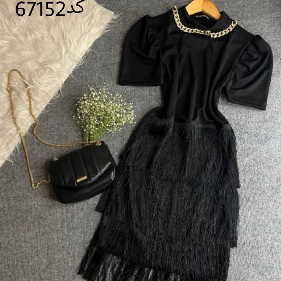تونیک مجلسی دامن ریش