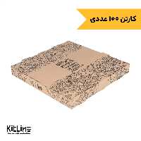 جعبه پیتزا کاغذی ایفلوت طرح لایف 27 سانتیمتری (کارتن 100 عددی)