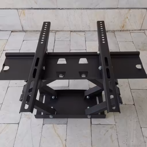 پایه دیواری تلویزیون دو بازو چرخشی 6جهته ال ای دی و ال سی دی از 40 اینچ تا 60 اینچ