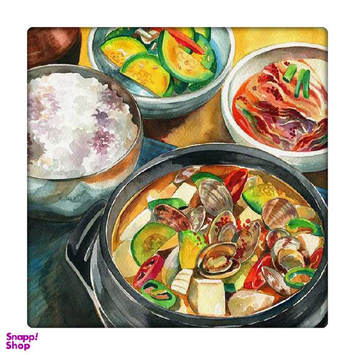 کاشی طرح غذای کره ای کد 7107010