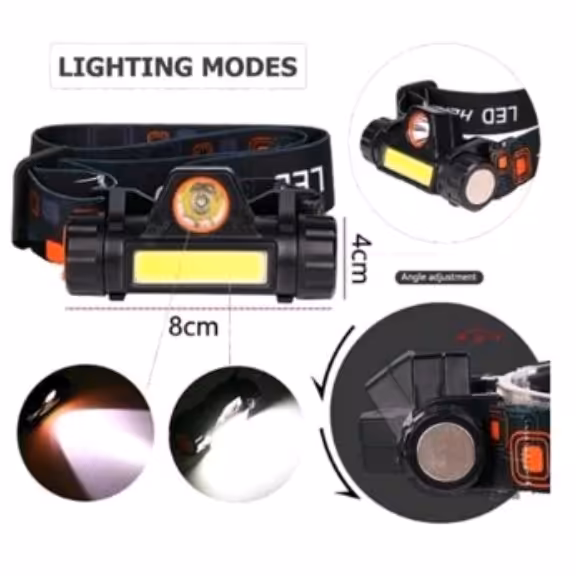 چرا غ قوه هدلایت مگنت دار COB شارژی*عمده*