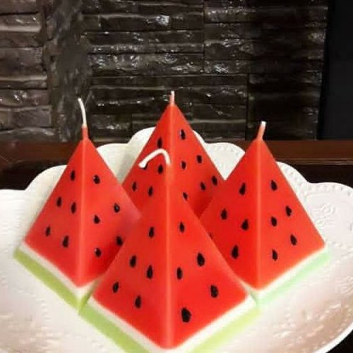 شمع طرح هندوانه