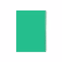 دفتر 50 برگ سیمی ساده سبز