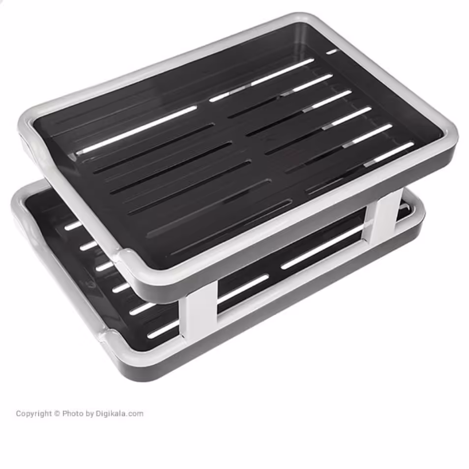 کازیه اداری 2 و 3 طبقه صدف قابل استفاده در منزل و محل کار  تو لید شده از مواد پلاستیک کره ایی