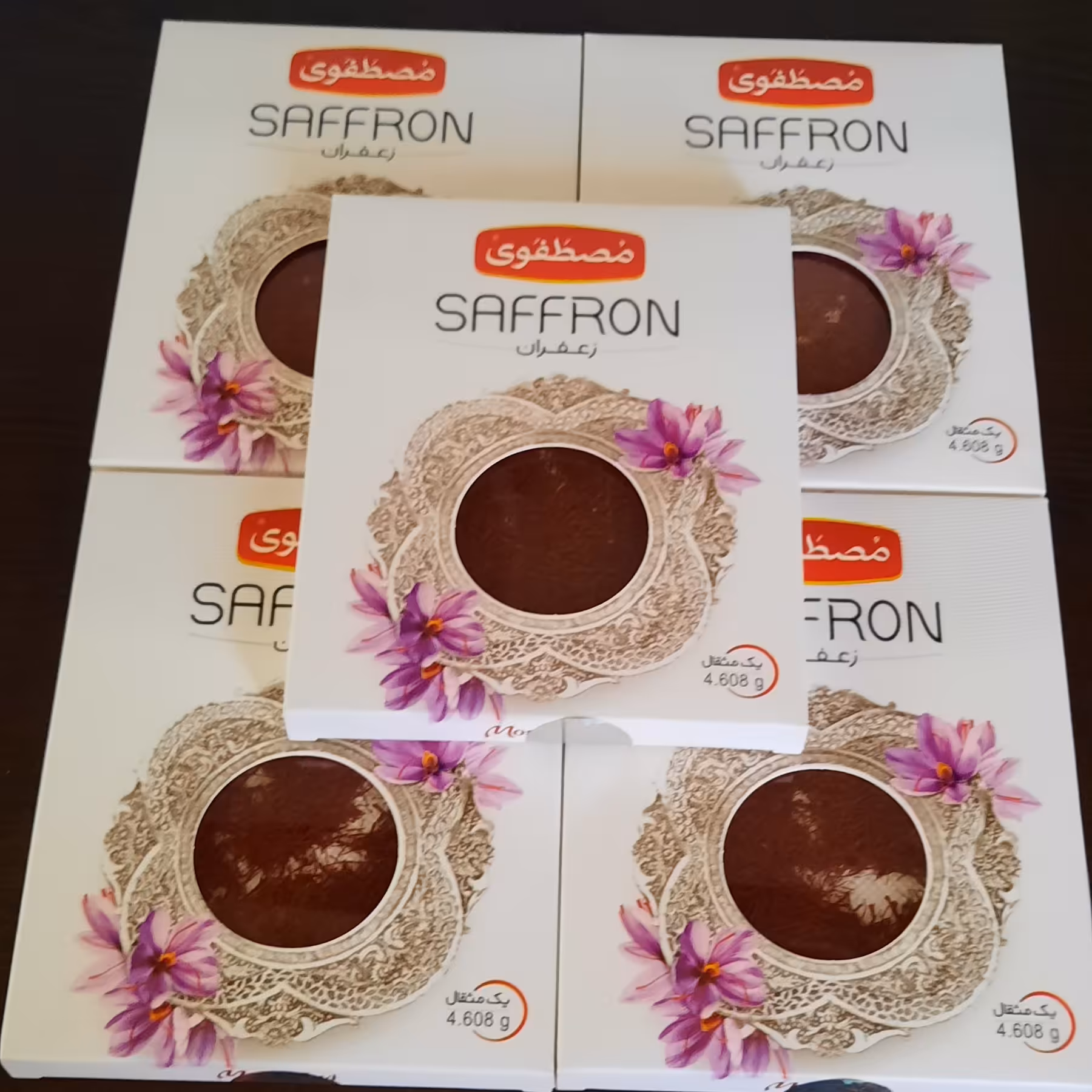  پک 5عددی زعفران طلقی مصطفوی  یک مثقالی 