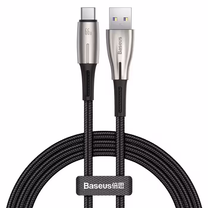 کابل شارژ و دیتا فست Type-C باسئوس مدل CATSD-M 6A 66W طول 1 مترBaseus CATSD-M Type-C 6A 1M Cable
