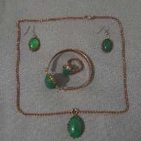 ست عقیق اصل معدنی با زنجیر