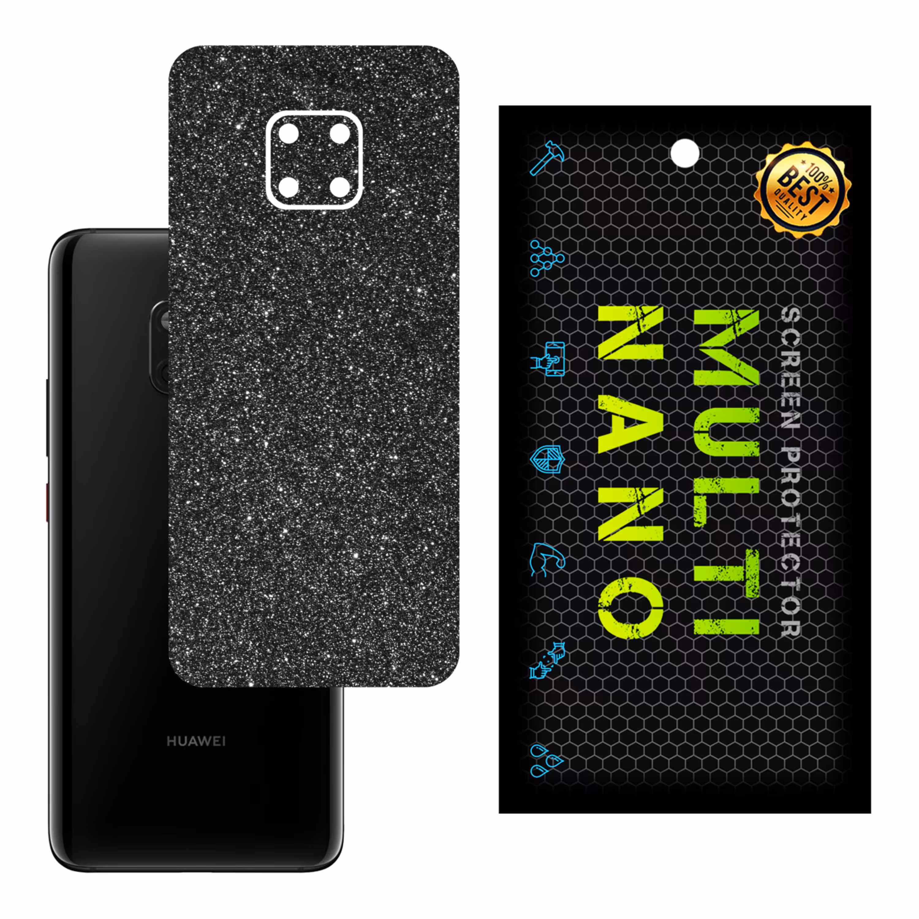 برچسب پوششی MultiNano مدل X-G1F-Gray برای پشت موبایل هوآوی Mate 20 Pro