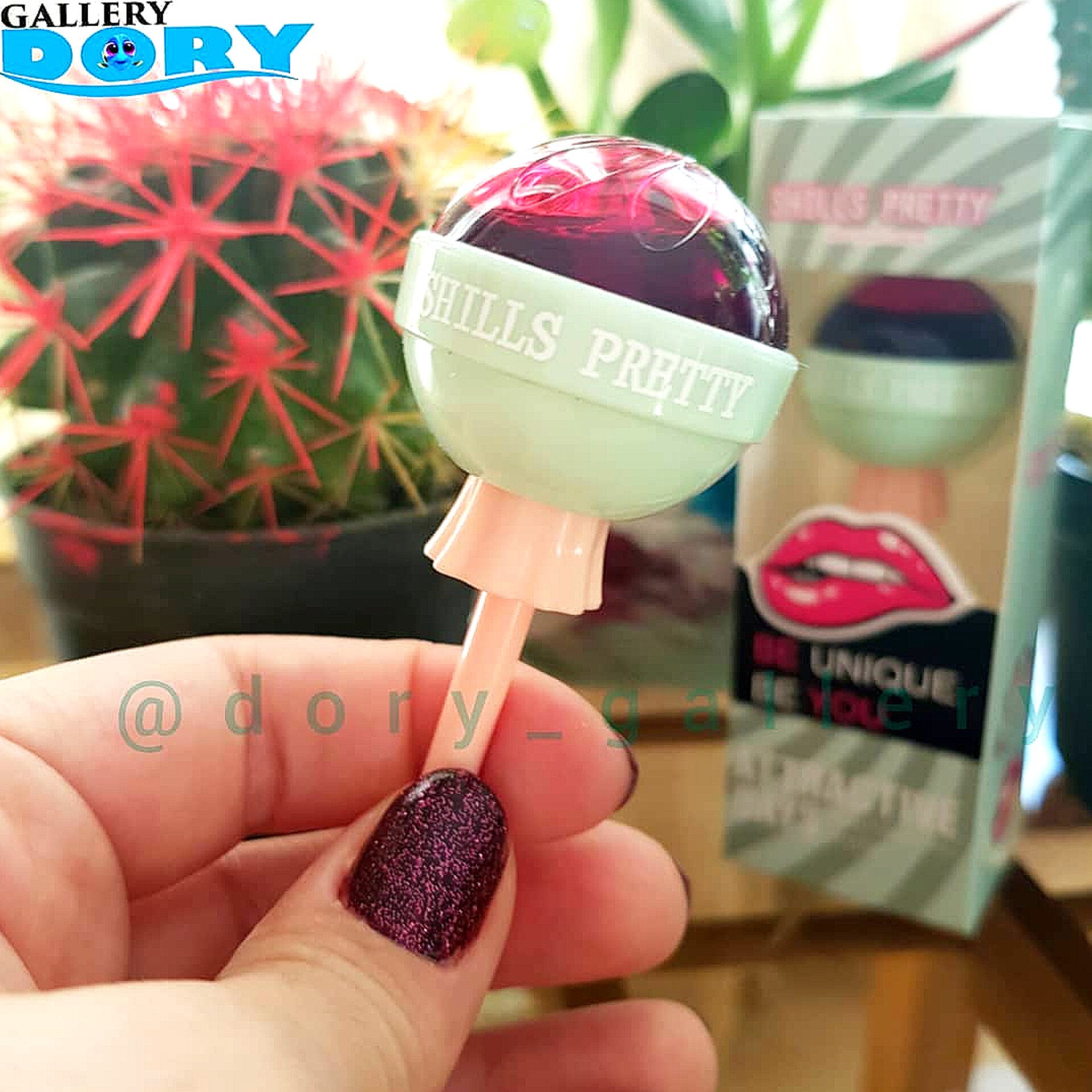 رژلب مدل تینت آبنبات چوبی سبز