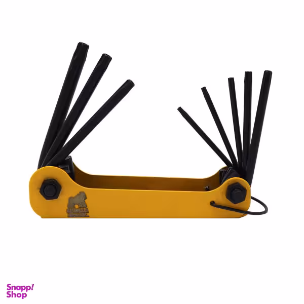 آچار آلن ستاره ای مدل گوریلا کد YPZ-SD08 مجموعه 8 عددی