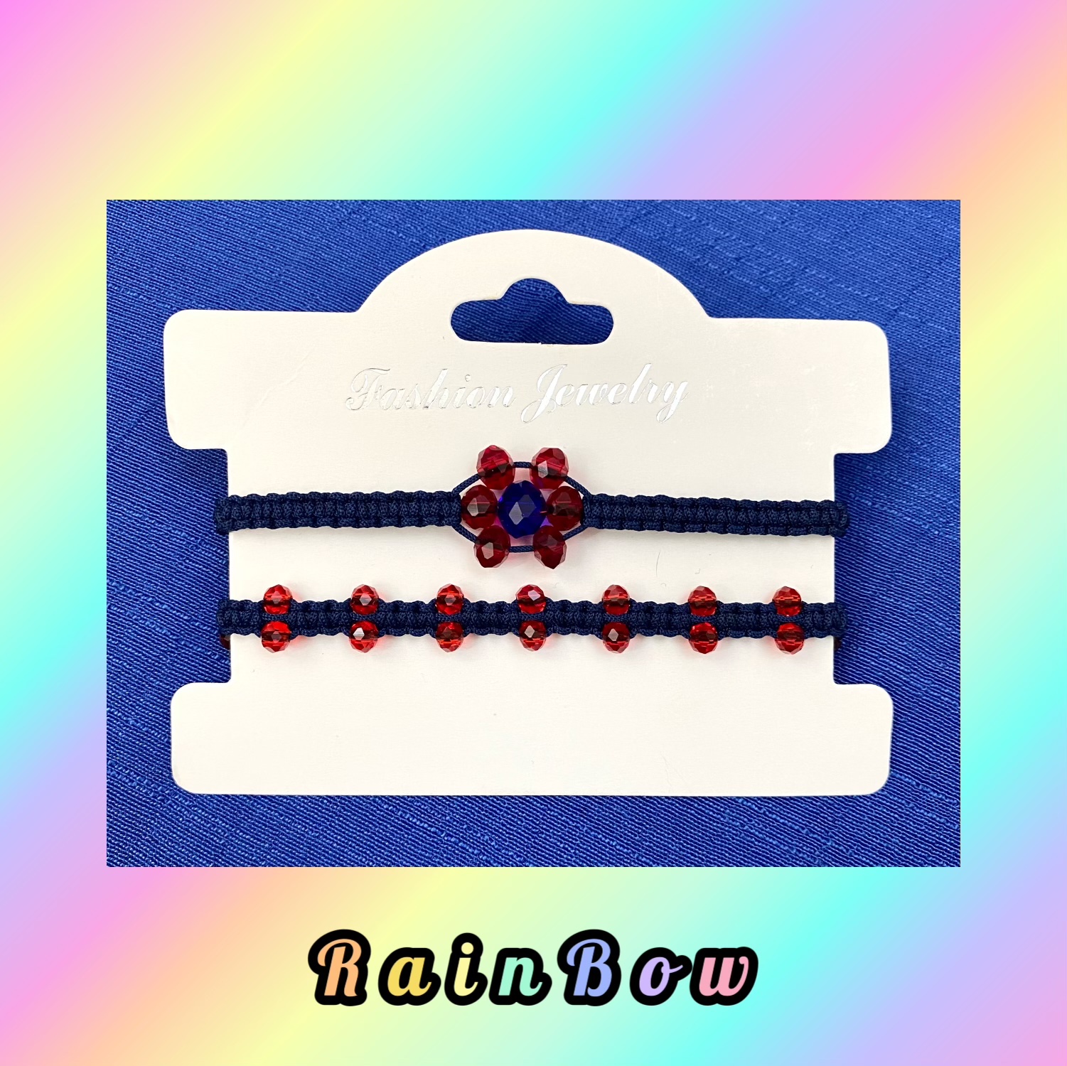 دستبند بافت و مهره 8