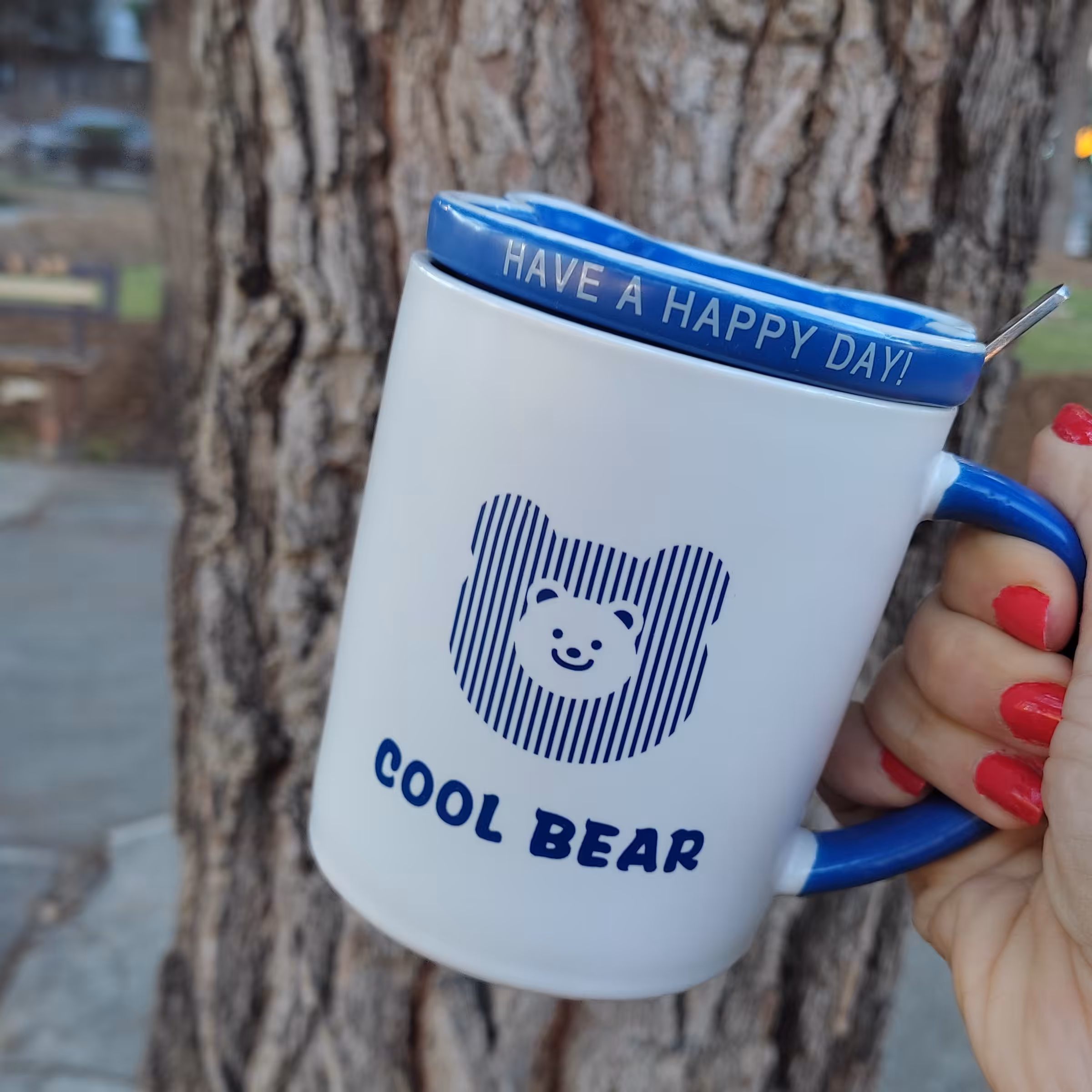 ماگ سرامیکی درب دار 