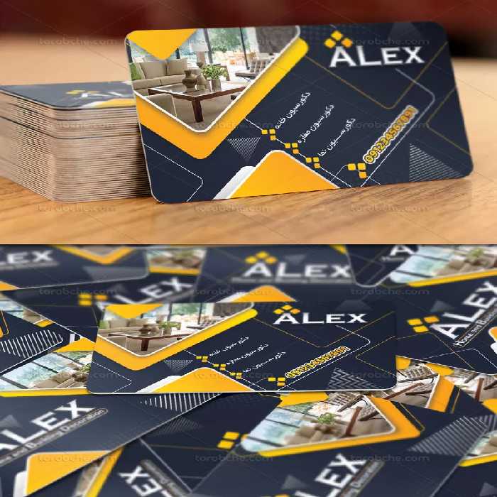 کارت ویزیت طراح دکوراسیون | گرافیک با طعم تربچه