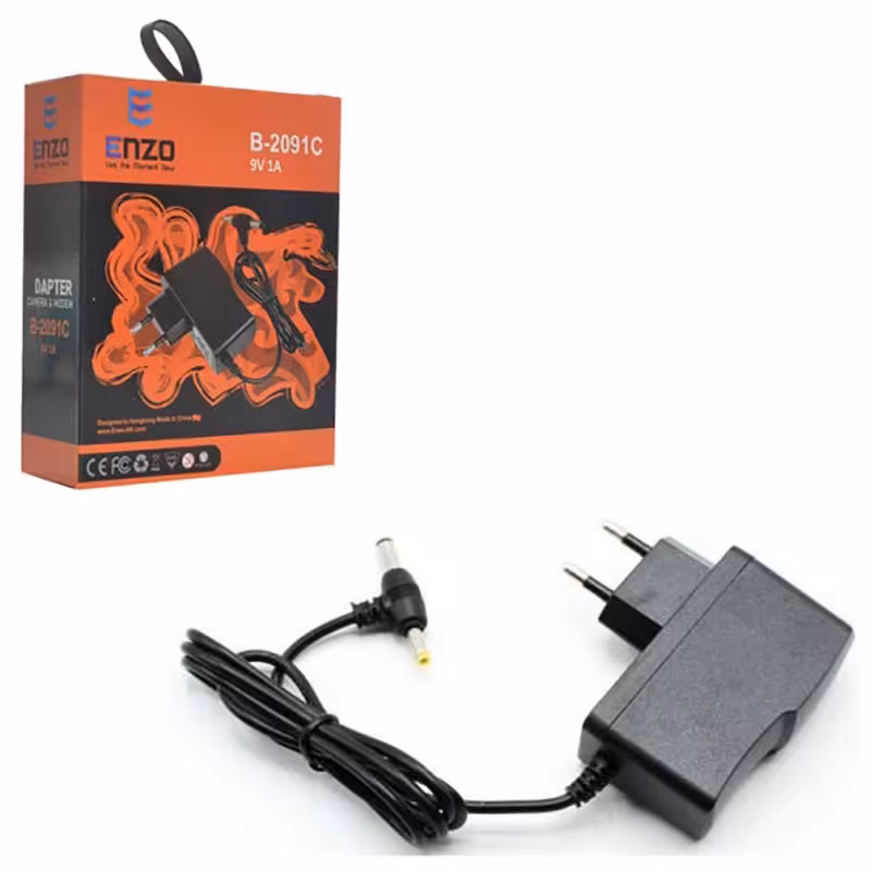 آداپتور مودم 9 ولت 1 آمپر انزو ENZO B-2091C