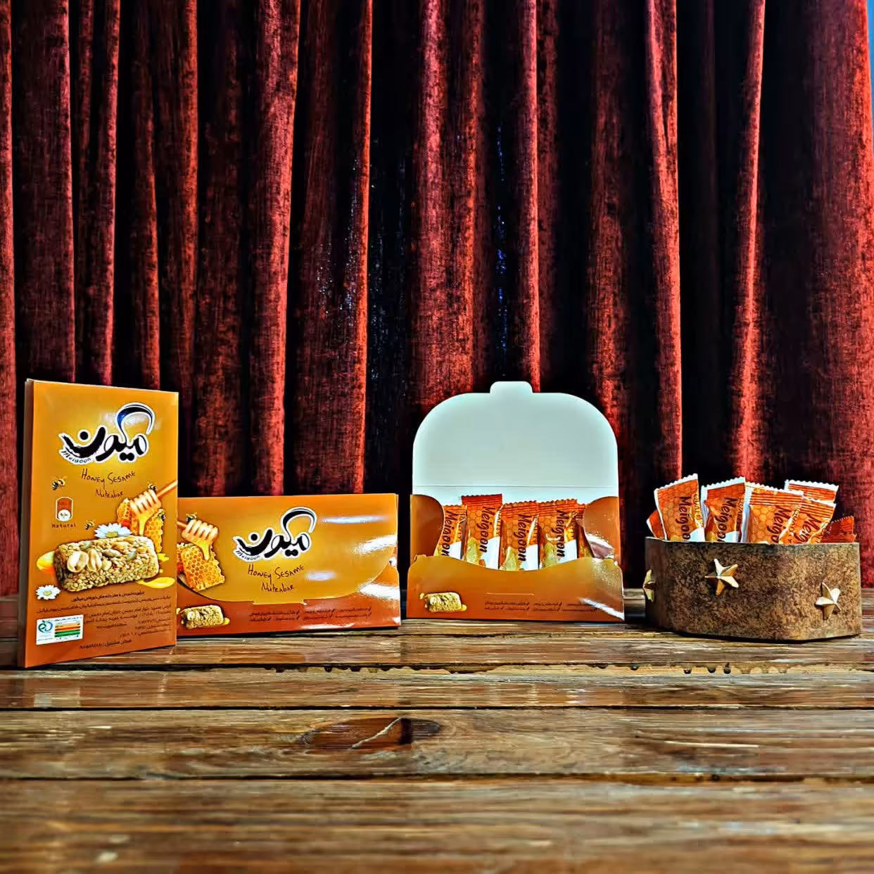 شکلات عسلی میگون 50 گرمی بسیار مقوی و خوشمزه 