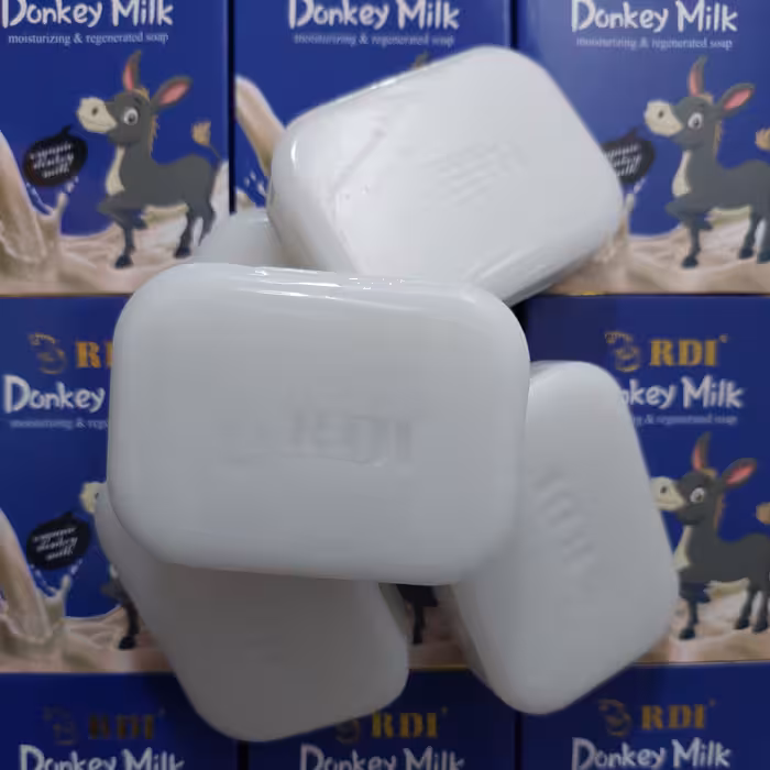 صابون سفید کننده شیر الاغ  (اصل ) مخصوص صورت و کل بدن 