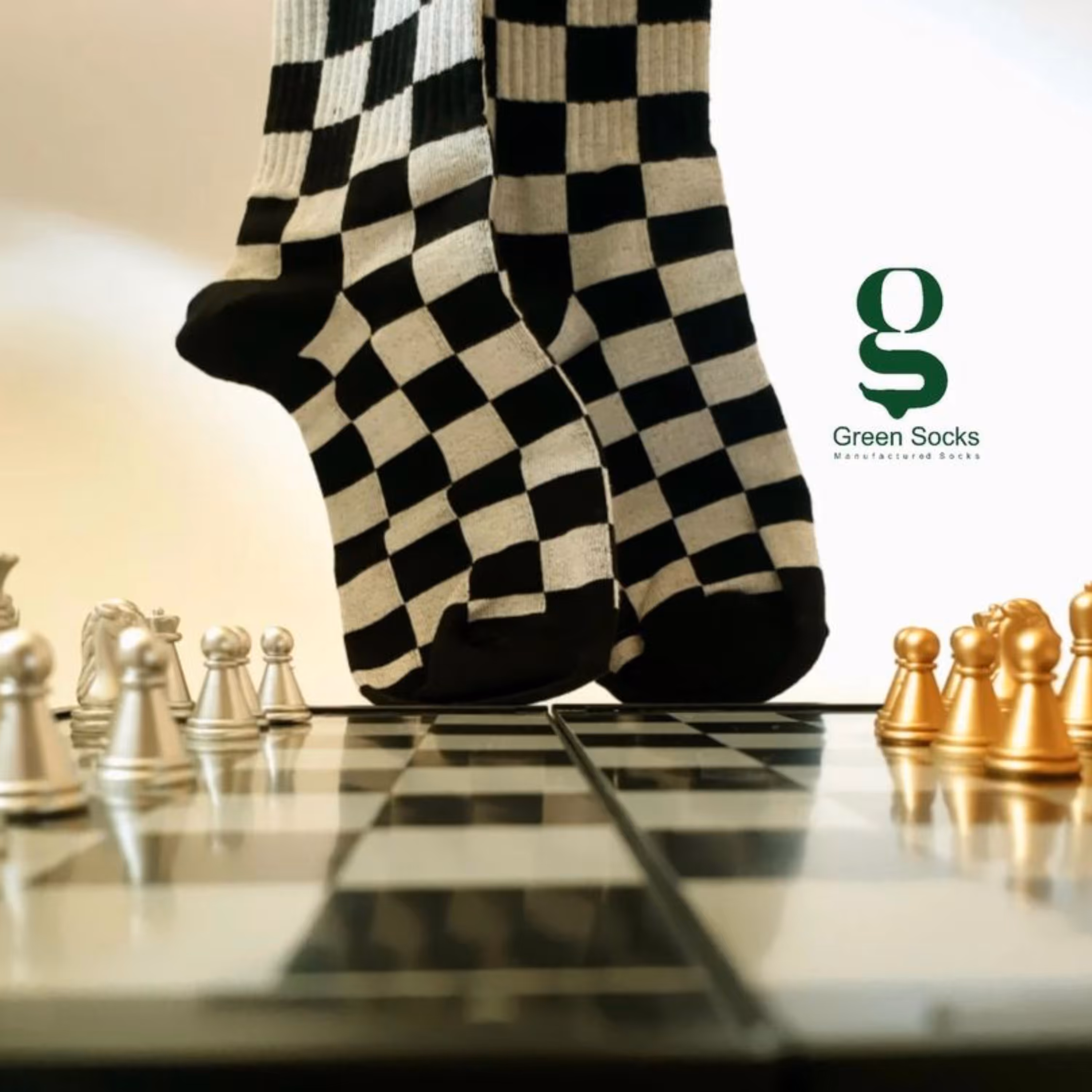 جوراب ساق دار شطرنجی