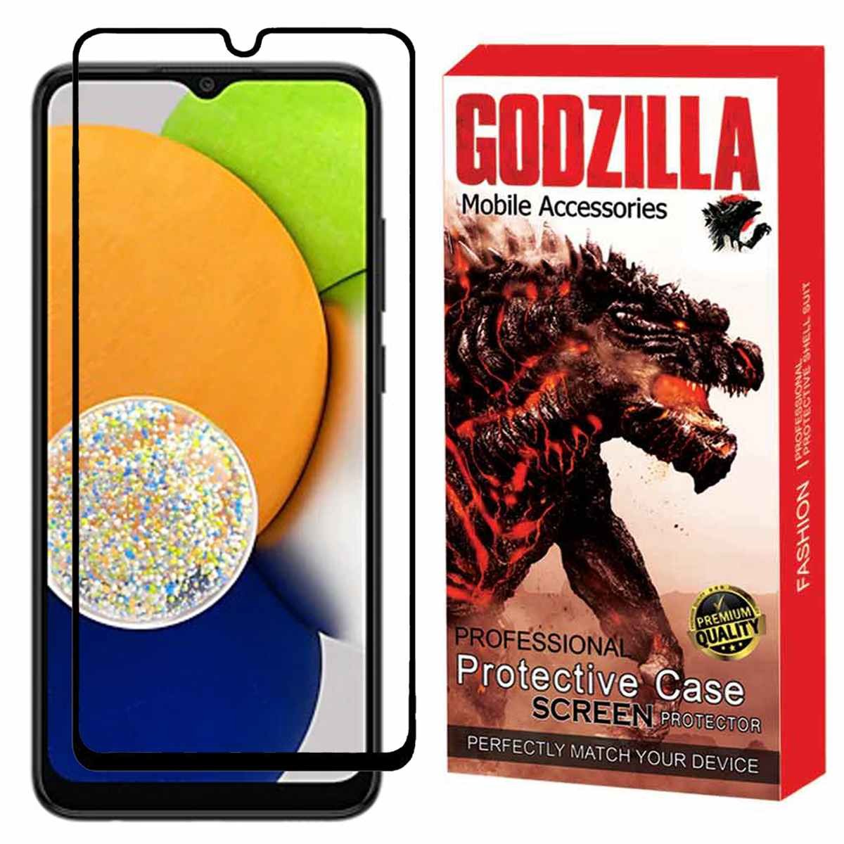 گلس گودزیلا  Full  برای سامسونگ A03s