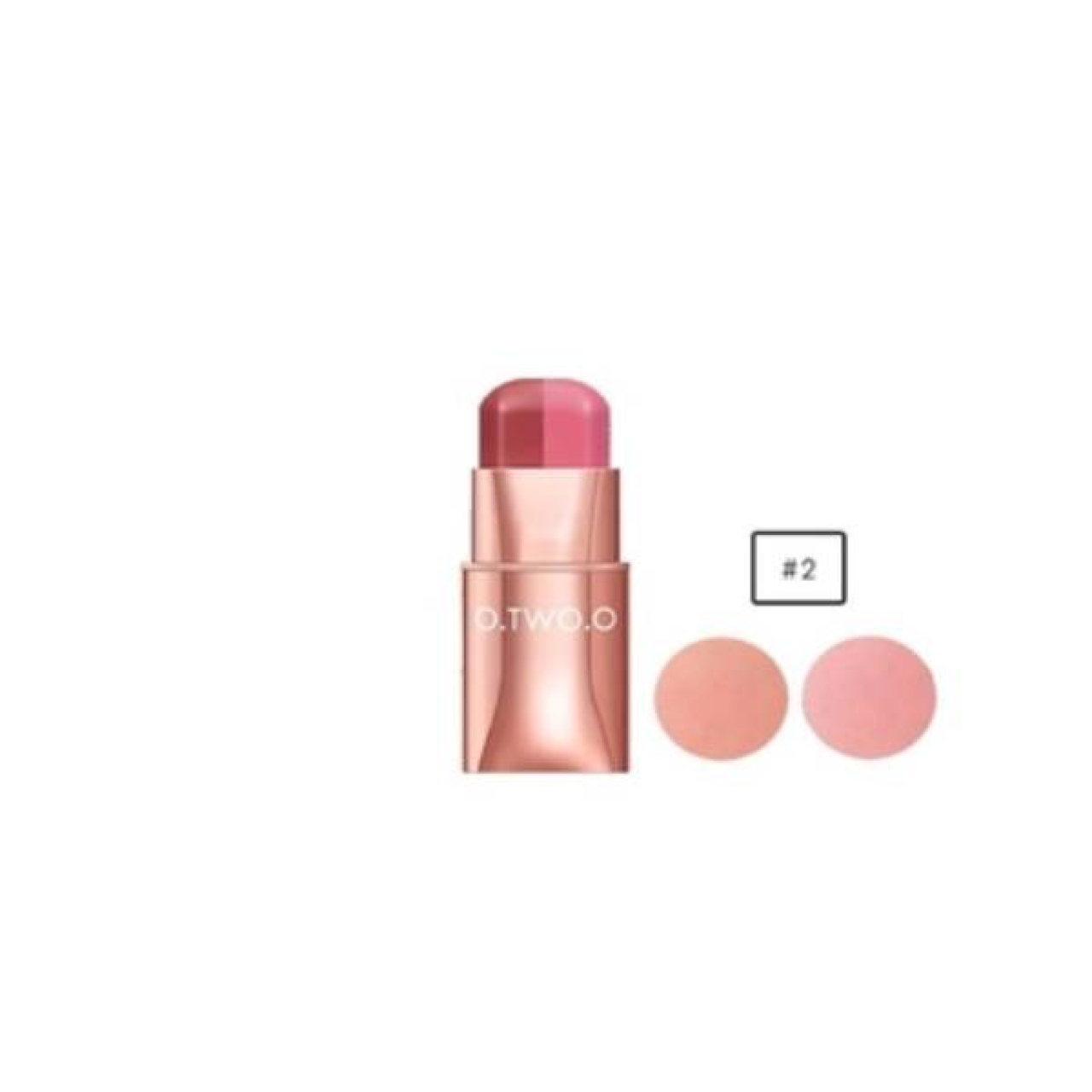 رژگونه استیکی او تو او مدل دورنگ کد2 حجم 7 گرم