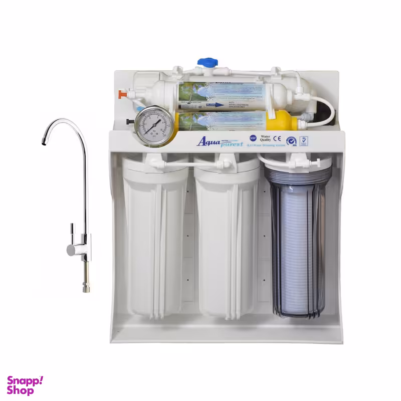 دستگاه تصفیه کننده آب آکوا پیورست مدل ZX 8090 به همراه شیر اهرمی