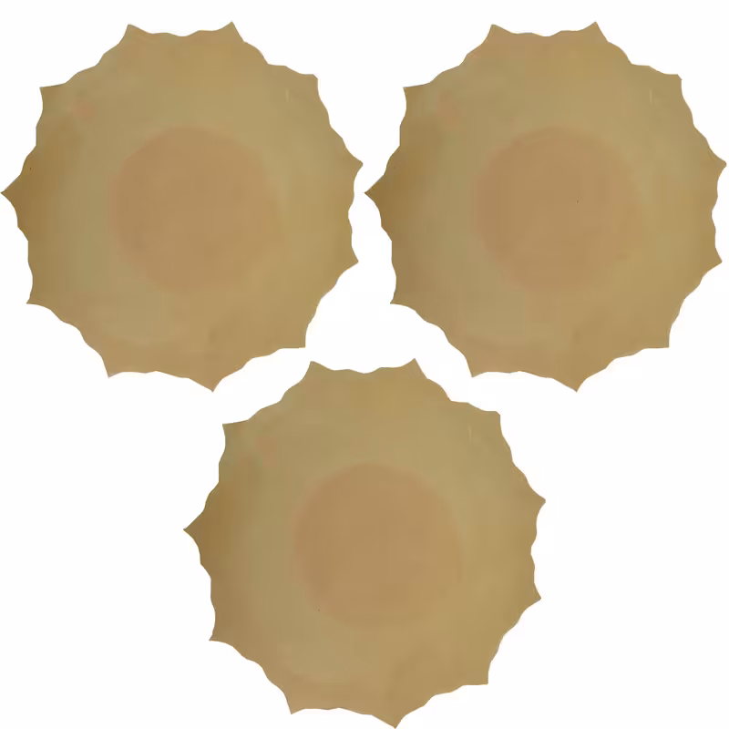 بشقاب سفالی خام مدل ستاره کد D20 بسته 3 عددی ( پس کرایه )