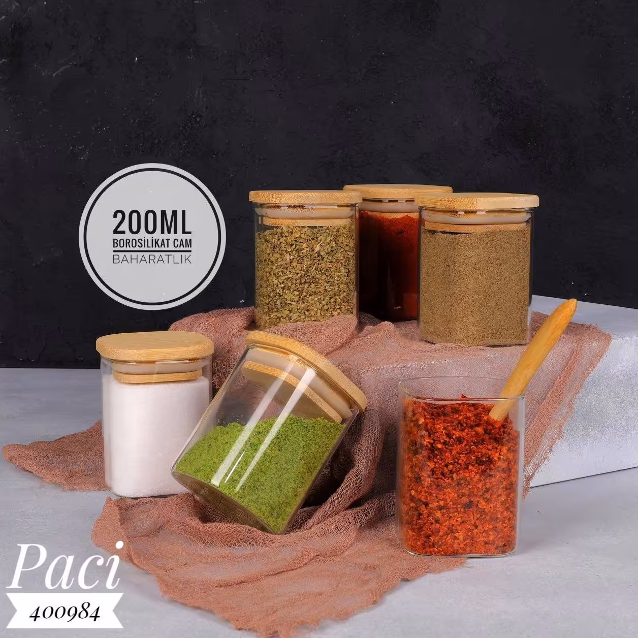 جاادویه پیرکس سایز کوچک درب بامبو Paci ترکیه