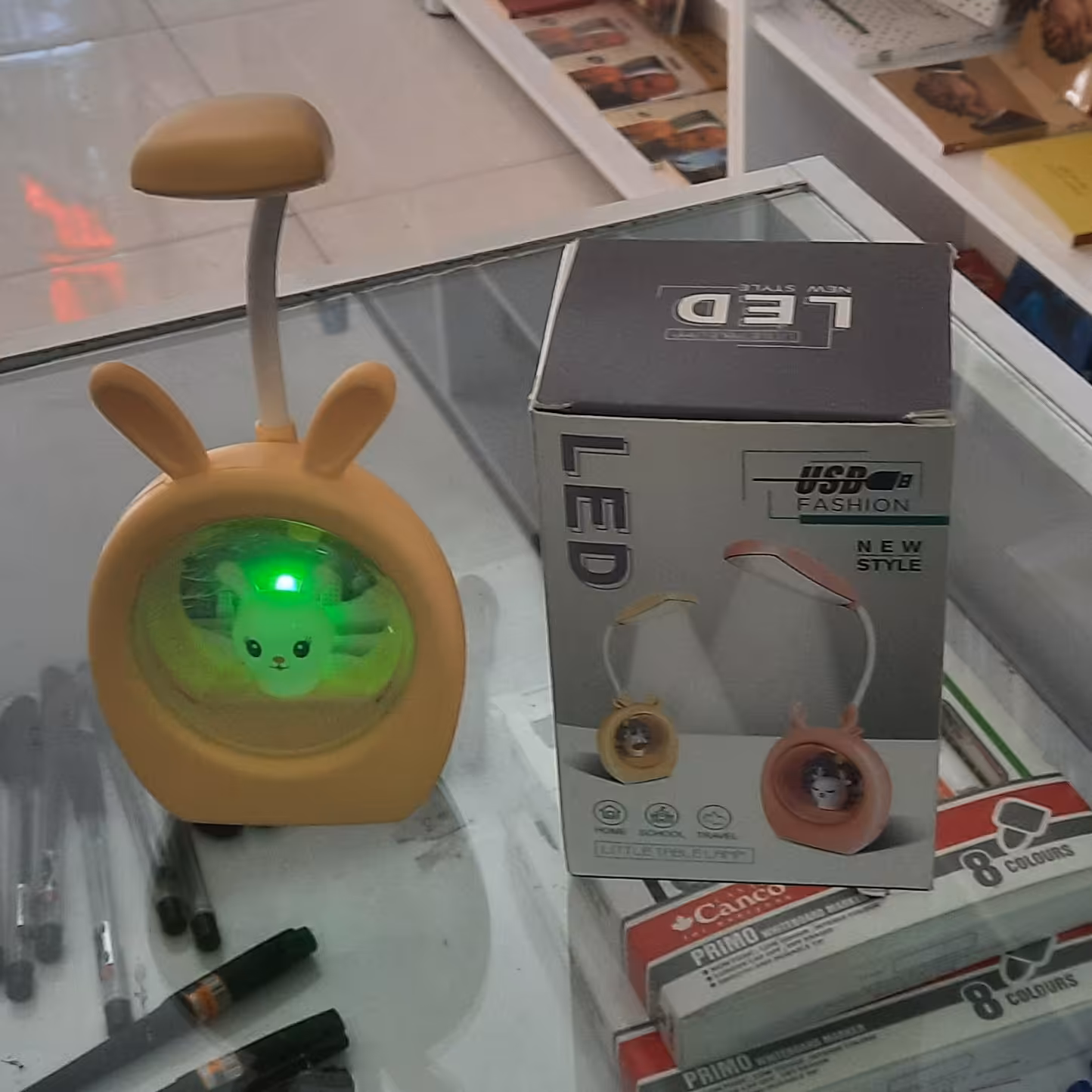 چراغ مطالعه شارژی دو چراغه 